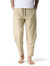 Lot de 2 | Pantalon taille élastique léger décontracté en coton pour hommes