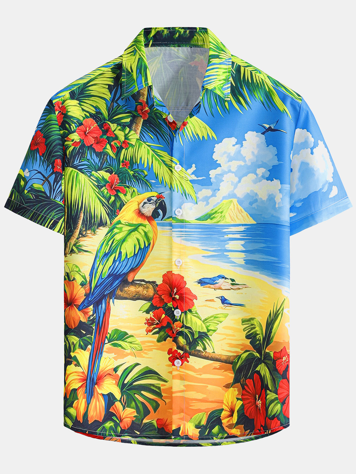 Chemise hawaïenne à manches courtes pour homme L’heure de l’apéro partout et toujours
