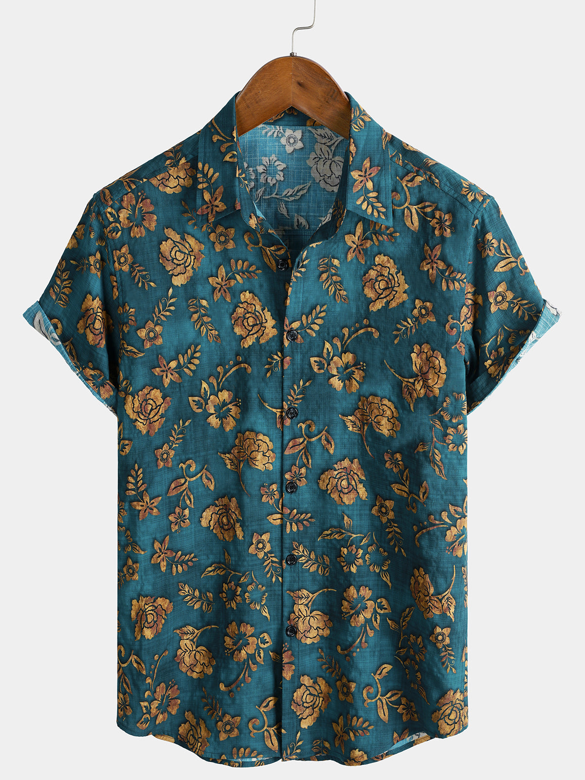 Chemise Homme Hawaïenne Florale d’Été