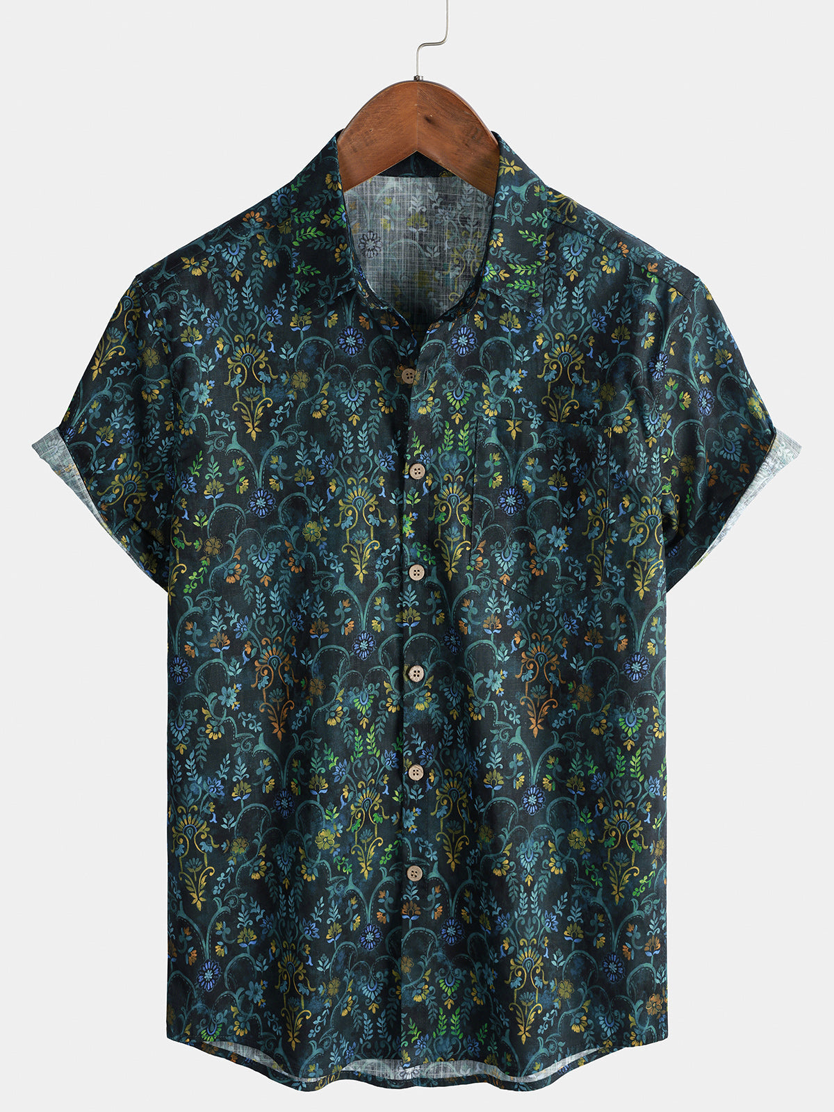 Chemise Homme Botanique Vintage en Coton