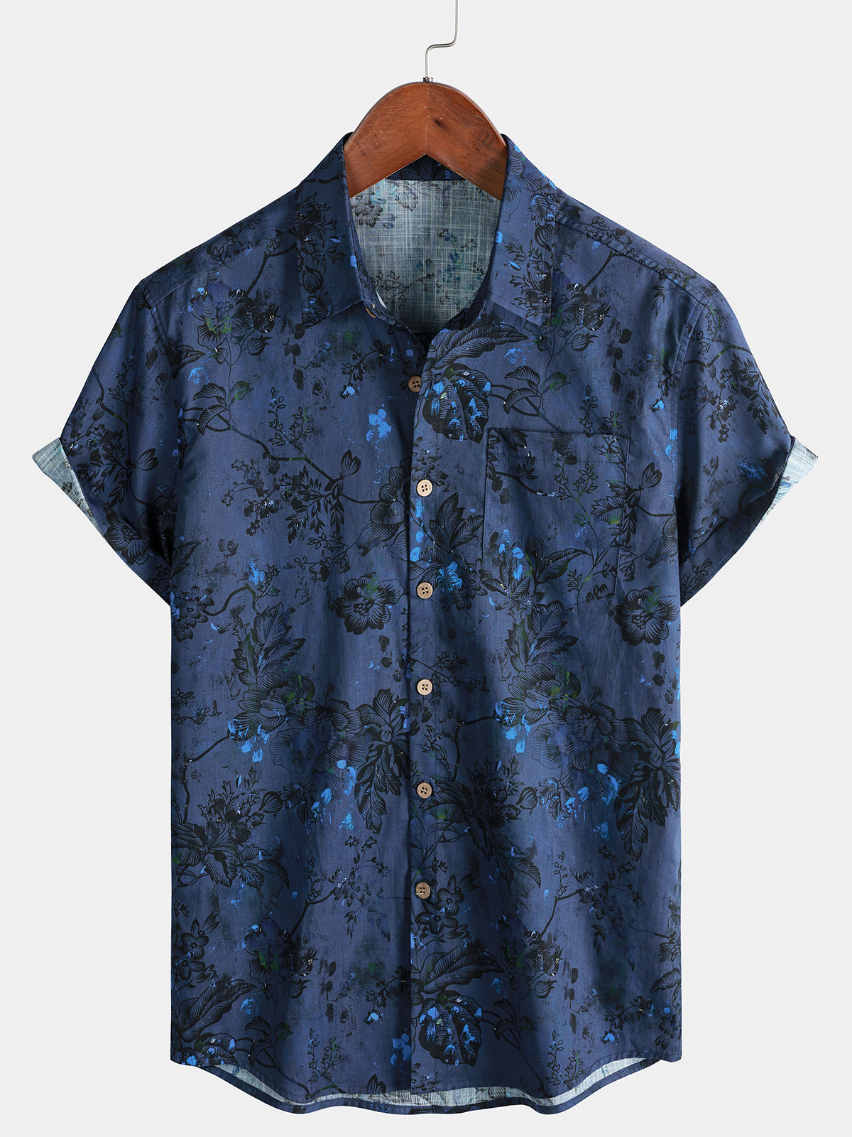 Chemise Homme Florale Vintage en Coton