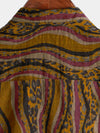 Chemise à manches courtes en coton imprimé léopard vintage pour homme