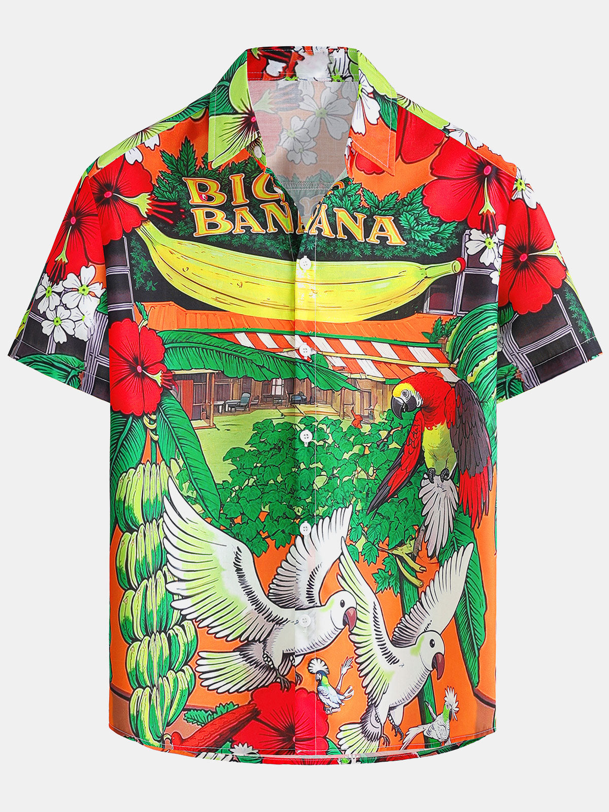 Chemise hawaïenne à manches courtes pour homme L’heure de l’apéro partout et toujours