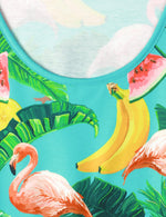 Chemise hawaïenne sans manches flamant rose et fruits pour hommes Débardeurs de vacances d'été