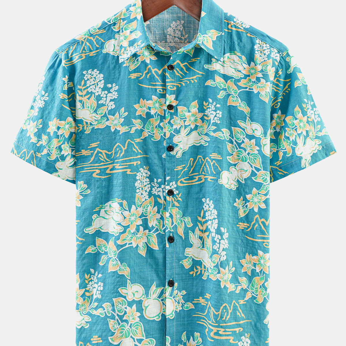 Chemise à boutons à manches courtes pour hommes, imprimé Floral Tropical hawaïen, plage, été