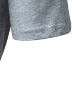 T-shirt décontracté à manches courtes en coton à col en V pour hommes