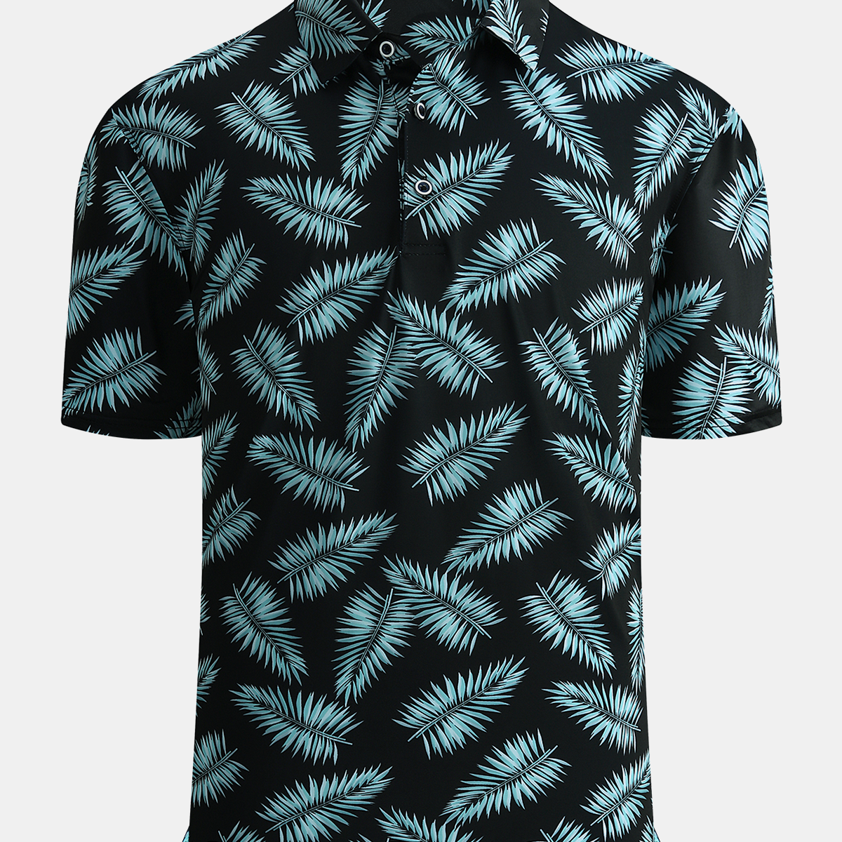 Polo de performance à manches courtes pour hommes, imprimé Tropical, évacuant l'humidité, chemise de Golf hawaïenne d'été