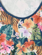 Chemise hawaïenne sans manches tigre et fleurie pour hommes Débardeurs de plage d'été