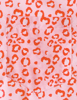 Chemise à manches courtes hawaïenne décontractée à imprimé animal léopard rose pour hommes