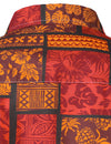 Chemise à manches courtes à boutons de plage à fleurs en coton rouge pour homme Tropical Vintage Hawaiiwan