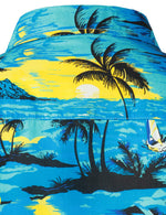 Chemise en coton à manches courtes pour homme Blue Hawaiian Cruise Tropical Island Vacation Summer