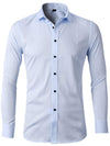Chemise de couleur unie à manches longues