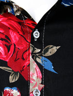 Chemise en coton imprimé de  motifs floraux hommeée