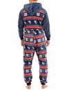 Pyjama à capuche en flanelle à capuche avec poche zippée pour homme