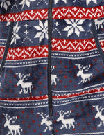 Pyjama à capuche en flanelle à capuche avec poche zippée pour homme