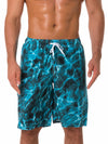 Short de plage décontracté pour homme Summer Wave Ocean Print Short de bain