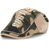 Casquette de lettre de broderie décontractée extérieure camouflage pour hommes