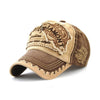 Casquette de baseball à broderie tête de tigre mode homme