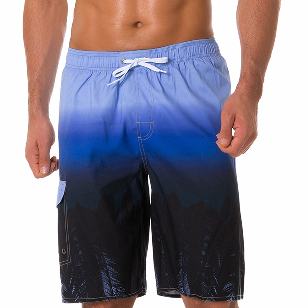 Shorts de plage décontractés d'été dégradés pour hommes
