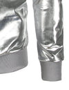 Haut de style discothèque brillant métallisé pour homme