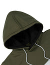 Sweat à capuche classique à manches longues et blocs de couleurs pour homme avec poche