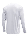 T-shirt décontracté à manches longues et col Henry pour hommes