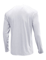 T-shirt décontracté à manches longues et col Henry pour hommes