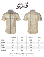 Chemise Habillée Homme Paillettes Manches Courtes Chemises Boutonnées Costume De Soirée Disco