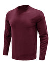 Pull à col rond décontracté à manches longues pour hommes