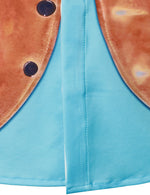 Débardeur en jean pour homme rétro Western Cowboy soirée à thème Costume d'halloween chemise à manches courtes
