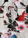 Chemise à manches courtes à imprimé floral papillon pour hommes