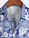 Chemise à manches courtes hawaïenne vintage à imprimé ananas tropical pour homme