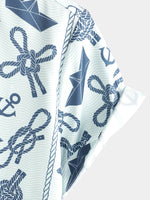 Chemise hawaïenne boutonnée à manches courtes Aloha Beach pour hommes