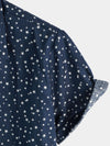 Chemise décontractée à manches courtes en coton pour hommes