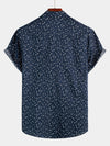 Chemise décontractée à manches courtes en coton pour hommes