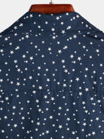 Chemise décontractée à manches courtes en coton pour hommes