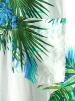 chemise d'homme en pur coton à imprimé style de vacances hawaïennes