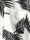 chemise d'homme en pur coton à imprimé style de vacances hawaïennes