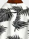chemise d'homme en pur coton à imprimé style de vacances hawaïennes