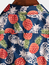 chemise d'homme en pur coton à imprimé style de vacances hawaïennes