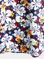 Chemise hawaïenne vintage à manches courtes pour homme