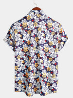 Chemise hawaïenne vintage à manches courtes pour homme