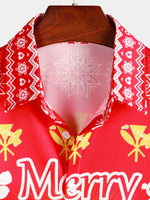 Chemise hawaïenne à imprimé Ugly Christmas pour hommes