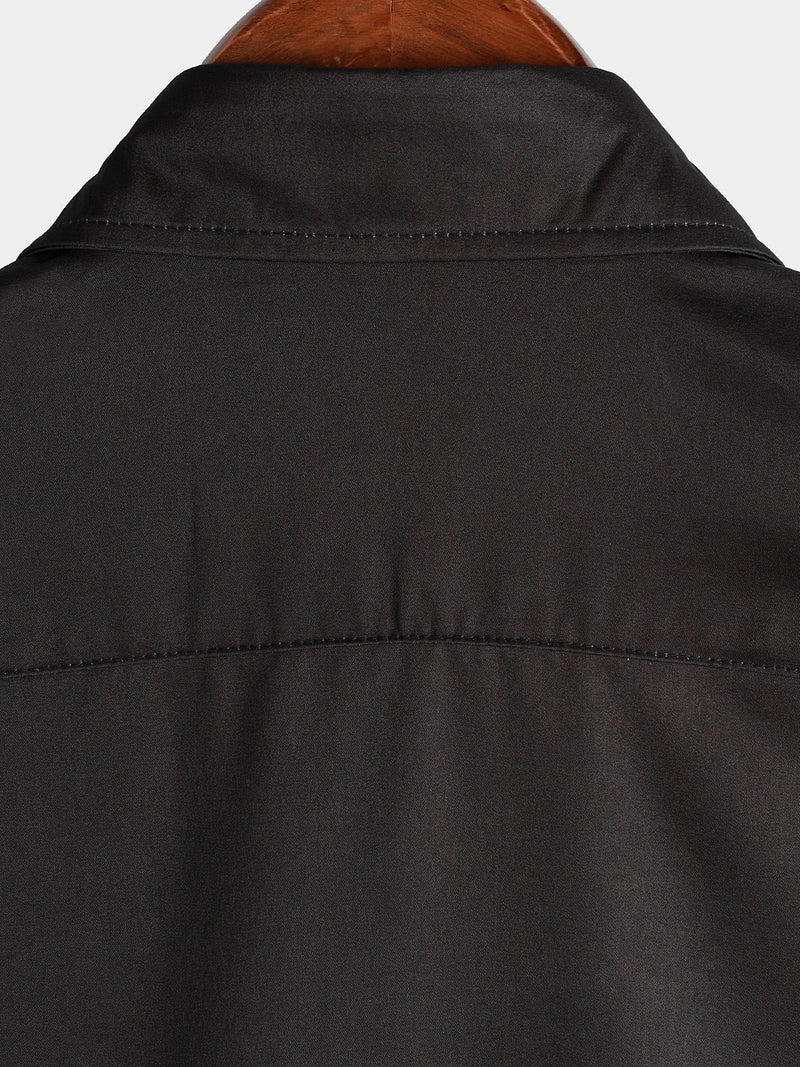 Chemise décontractée à manches courtes pour hommes Note de musique Rock & Roll Print Musicians