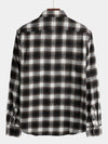 Chemise coupe classique en flanelle à carreaux