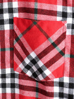 Chemise coupe classique en flanelle à carreaux