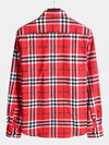 Chemise coupe classique en flanelle à carreaux