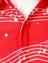 Men's Music Merry Christmas Carol Themed Top Santa Claus Xmas Costume Red Funny Long Sleeve Shirt