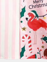 Chemise à manches courtes à imprimé de Noël pour hommes