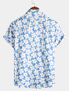 Lot de 3| Chemise d'été à manches courtes à imprimé floral pour hommes